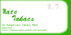 mate takacs business card