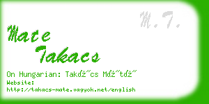 mate takacs business card